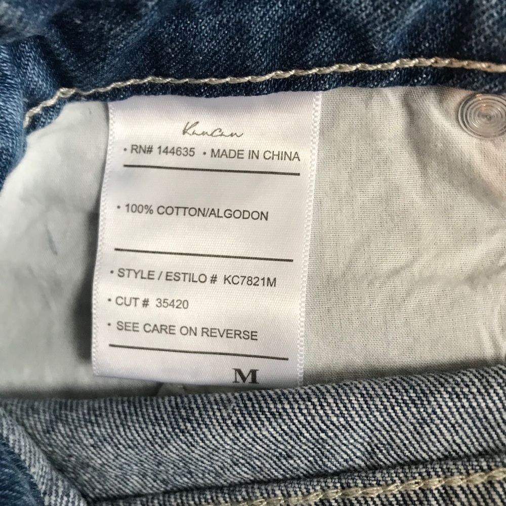 NWT KanCan Distressed Denim Jean Skirt - Picture 4 of 15